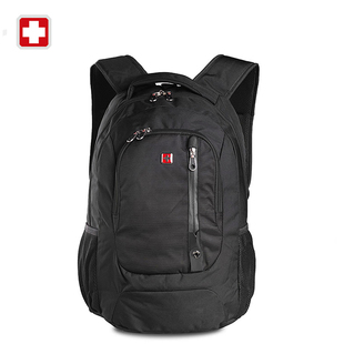 瑞士军刀商务双肩包男士背包15寸电脑双肩包出差旅行包高中学生包