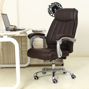 真牛皮午休现代家用特价电脑椅办公职员会议椅子可躺升降老板椅转