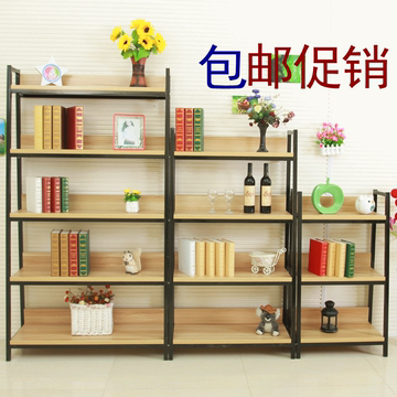 书架特价钢木书架组合书架储物架置物架货架展示架梯形货架可定做