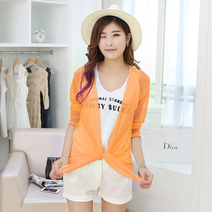 新款防晒衣女韩版夏季雪纺防紫外线防晒服超薄透气长袖空调衫