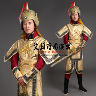 将军盔甲古装服装古代成人士兵战袍盔甲影视三国将军铠甲可穿盔甲