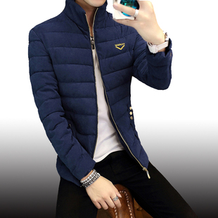 2016新款冬装男士棉衣男青年修身韩版棉袄立领短款加厚袄子外套潮