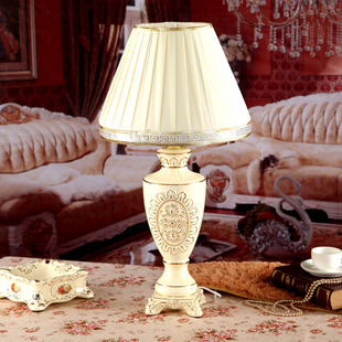 现代简约欧式陶瓷台灯卧室床头灯 奢华装饰 美式台灯创意客厅书房