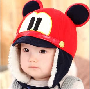 婴幼儿秋冬季0-3-6-12个月儿童帽子雷锋帽1-2-3岁男女宝宝护耳帽