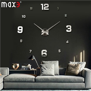 MAX3设计大尺寸壁饰钟创意时尚墙饰DIY挂钟DIY wall clock