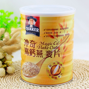 台湾进口 桂格 神奇燕麦麩片700g 冲饮即食 无糖快熟低脂高钙早餐