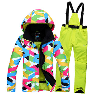 滑雪服女套装 户外滑雪套装 新款滑雪服韩国 防风水保暖加厚 包邮