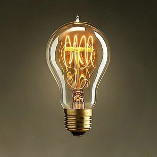 A19爱迪生E27复古灯泡流行欧美吊灯光源个性怀旧装饰艺术钨丝灯泡