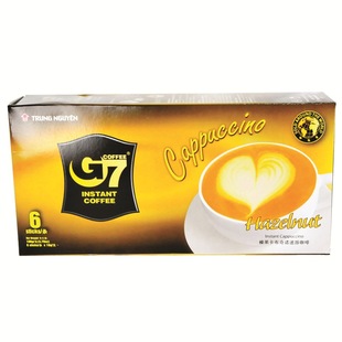 越南进口 中原G7卡布奇诺咖啡榛子味108g