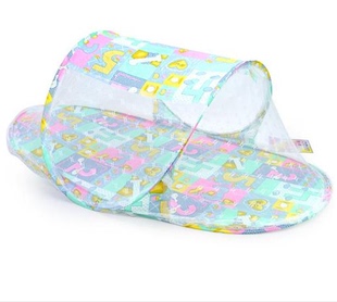 免安装可折叠携带支架BB床有底蒙古包婴儿童蚊帐0-1-3岁宝宝包邮