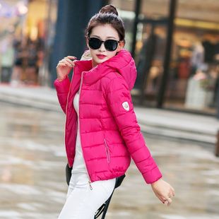 实拍2015冬季正品新款韩版修身时尚短款羽绒服女轻薄款羽绒服