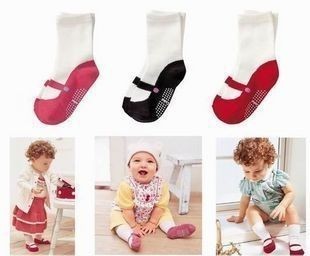 日系芭蕾造型宝宝袜子 点胶防滑底儿童地板袜 婴儿袜子批发