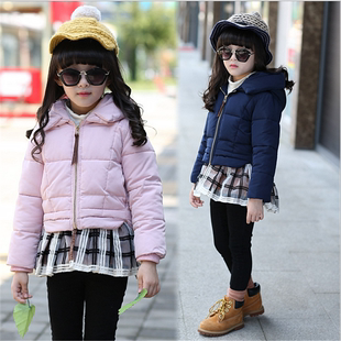 童装儿童棉衣冬季新款女中大童棉服韩版短款加厚棉袄时尚保暖外套