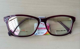 M8023木林村 男款女款超轻TR90全框眼镜架眼镜框配近视镜成品