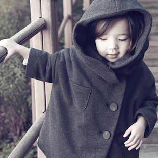 2016新款韩版儿童羊毛呢子大衣女童加绒加厚外套 秋冬季保暖外衣