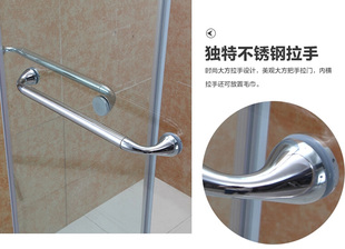 淋浴房304不锈钢圆管拉手浴室推拉移门把手孔距450mm玻璃门扶手