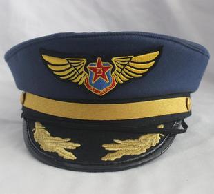 空军帽飞行员帽男女特种兵帽空军八一配备海军帽平顶军帽船长帽