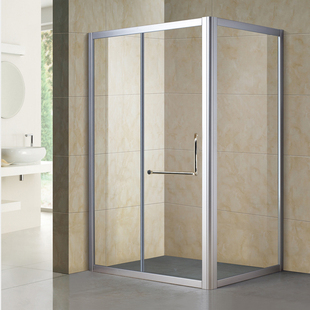 L形整体淋浴房卫生间简易隔断玻璃沐浴房卫生间挡水浴屏洗浴房