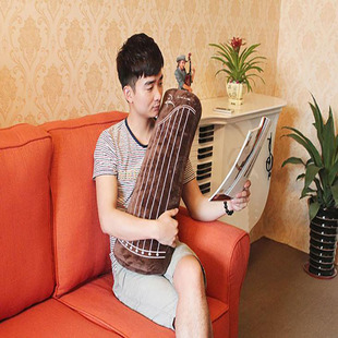 2016新款韩版音乐古筝毛绒抱枕创意个性时尚潮流汽车沙发靠垫高档
