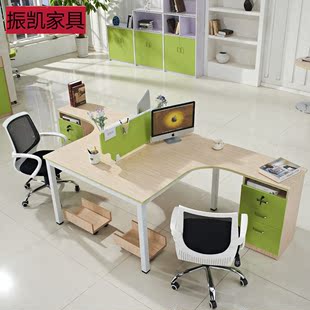 上海简约现代办公家具 L型职员办公桌工位屏风隔断卡位电脑桌组合