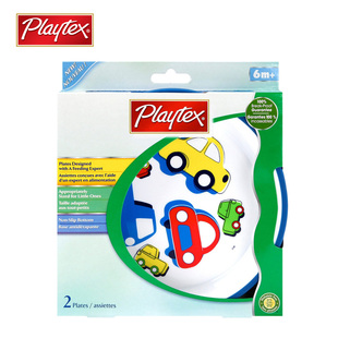 Playtex倍儿乐 婴儿儿童卡通餐盘 防滑防摔餐具（预售）