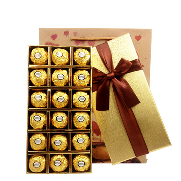 正品包邮进口零食费列罗巧克力礼盒装18粒送男女友生日礼品费雷罗
