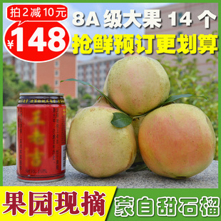 【盈聚力】云南蒙自石榴 薄皮软籽多汁单果8两 新鲜水果石榴 12斤