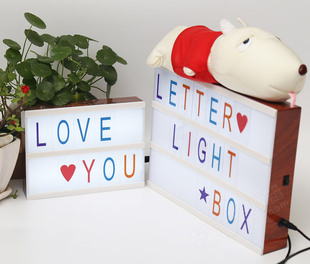 字母灯箱 letter lightbox LED字母组合灯箱 diy字母卡片灯箱厂家