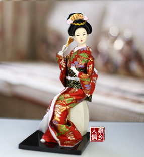 日本和服娃娃 日式人偶摆件 装饰品家居摆设品 仕女艺妓玩偶