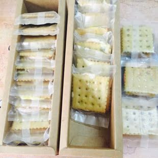 台湾香葱牛扎饼苏打手工牛轧夹心饼干袋装10块10味零食礼盒装包邮