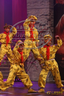 儿童孙悟空服装西游记戏曲舞台剧演出服男女童模仿猴子表演服装