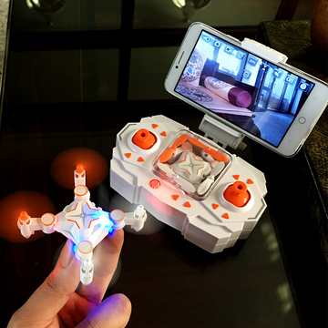 遥控飞机手机实时航拍充电耐摔迷你四轴折叠飞行器儿童玩具无人机