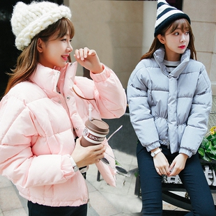 韩国新款时尚短款小棉衣女冬装保暖棉服显瘦修身面包服休闲外套潮