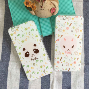 【限量款】独家原创苹果6 iPhone6s plus小清新萌熊猫兔子手机壳