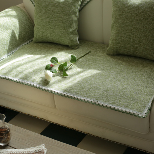 组合沙发垫布艺棉麻防滑四季通用简约现代亚麻坐垫沙发巾套罩全盖