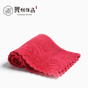 茶几专用毛巾 加厚吸水茶巾 纯棉茶桌布隔热垫茶布