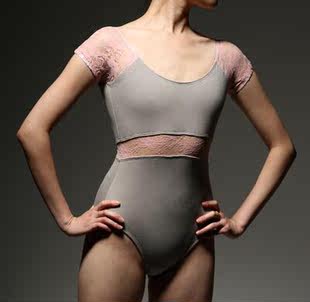 蕾丝短袖 专业女成人芭蕾舞练功服舞蹈练功服体操服