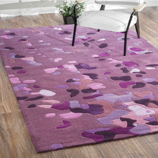 时尚个性现代抽象小鹅卵石头地毯客厅沙发卧室床边垫子样板间定制