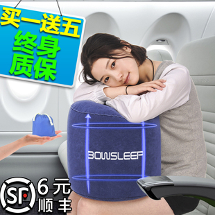 坐长途飞机旅行必备睡觉神器充气颈枕u形护脖子颈椎靠枕便携吹气