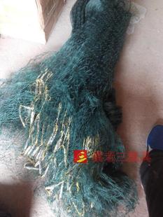 传统渔网色绿胶尼龙线手工撒网鱼网手抛网旋网