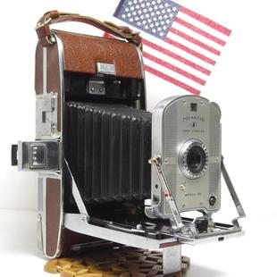 皮腔折叠相机宝丽来Polaroid 95 老物件收藏古董风琴老相机拍立得