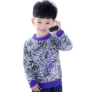 【天天特价】2016新款韩版男童春秋装儿童全棉薄款毛线衣 可当T恤
