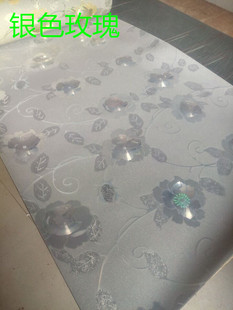 透50*110板彩色软玻璃桌布防水仿大理石茶几垫不透明塑料餐桌垫布