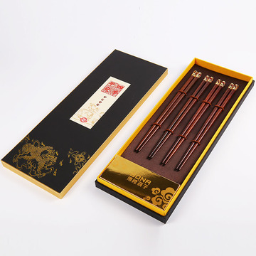中国风红木筷子礼品 琉璃酸枝筷礼盒装 商务馈赠会议礼品送老外