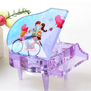 水晶钢琴音乐盒MP3八音盒生日礼物情人节送女友创意闺蜜结婚礼品