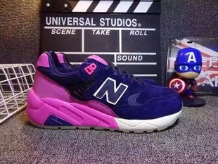 2016新款n字580潮牌粉蓝色慢跑鞋内增高厚底散步运动鞋