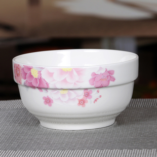 特价护边碗韩式碗 家用米饭碗 陶瓷饭碗4.5英寸小饭碗5英寸大饭碗