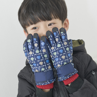 新品2016滑雪手套户外中童防风防水保暖运动防寒冬季骑行儿童加厚