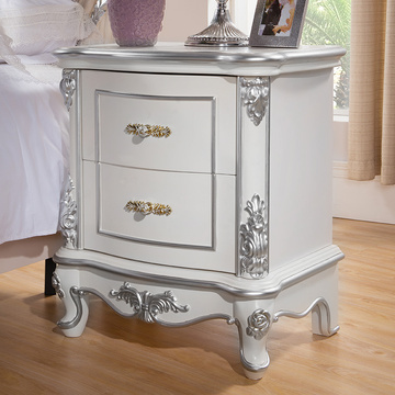 欧式床头柜 美式古典家具 美式实木床头柜 简约三包到家